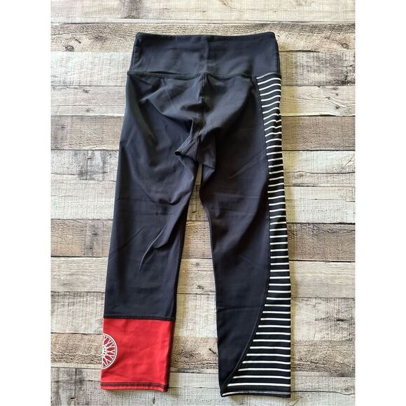 Soul Cycle Performance Black Cropped Workout Cycling Spin Leggings | Size Small - Picture 2 of 5